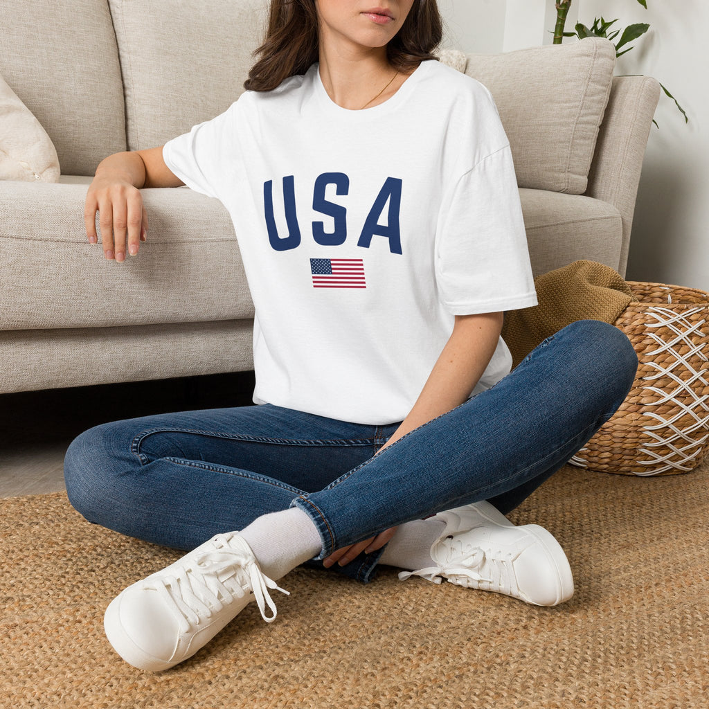 USA Flag T-Shirt — Patriotic American Graphic Tee for 4th of July and Memorial Day