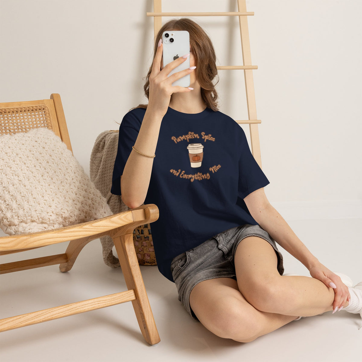 Coffee Tee — "Pumpkin Spice and Everything Nice" Pumpkin Spice Coffee Shirt