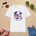 USA Soccer T-Shirt — American Flag Soccer Design