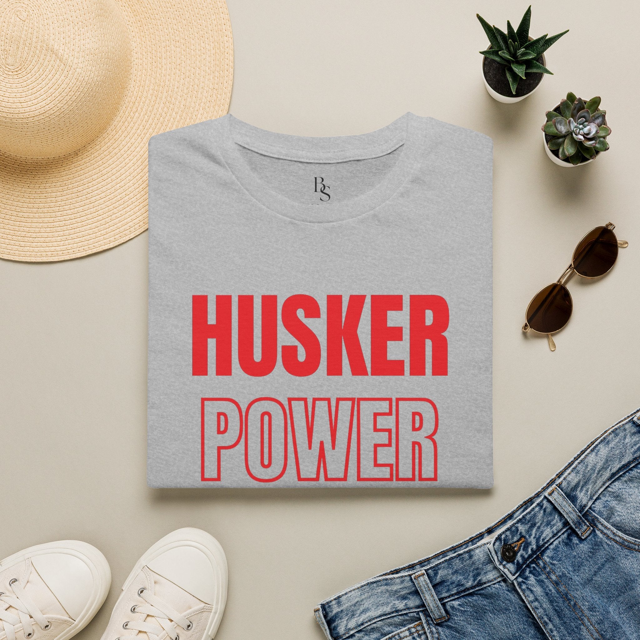 Husker Power T-Shirt — Bold Red College Pride Tee