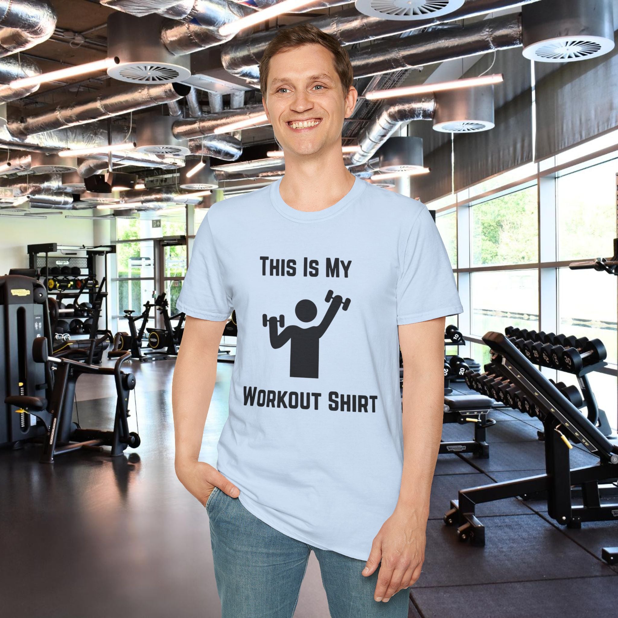 Workout Shirt — "This Is My Workout Shirt" Graphic Tee