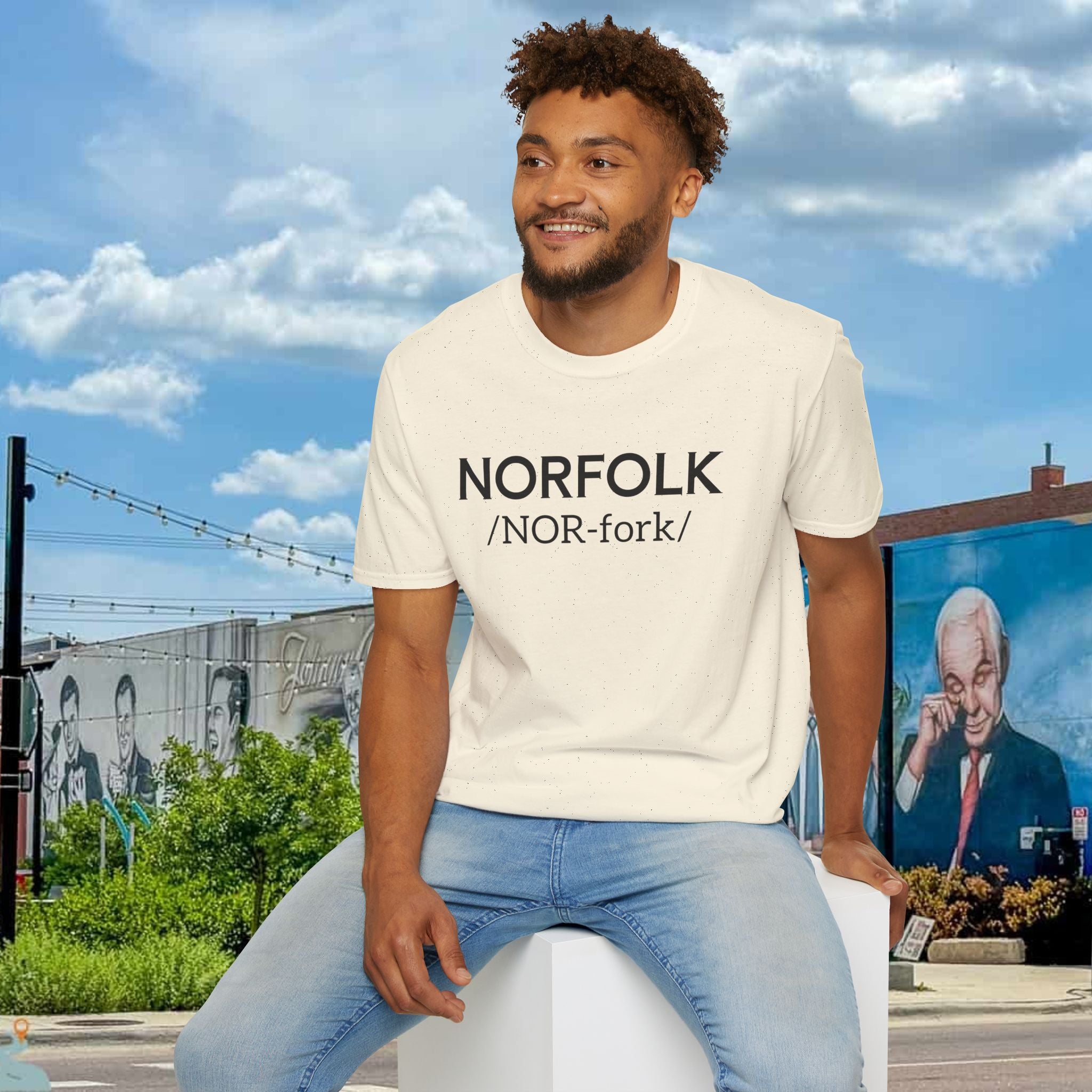 Norfolk Pronunciation T-Shirt — "NOR-fork" City Pride Tee