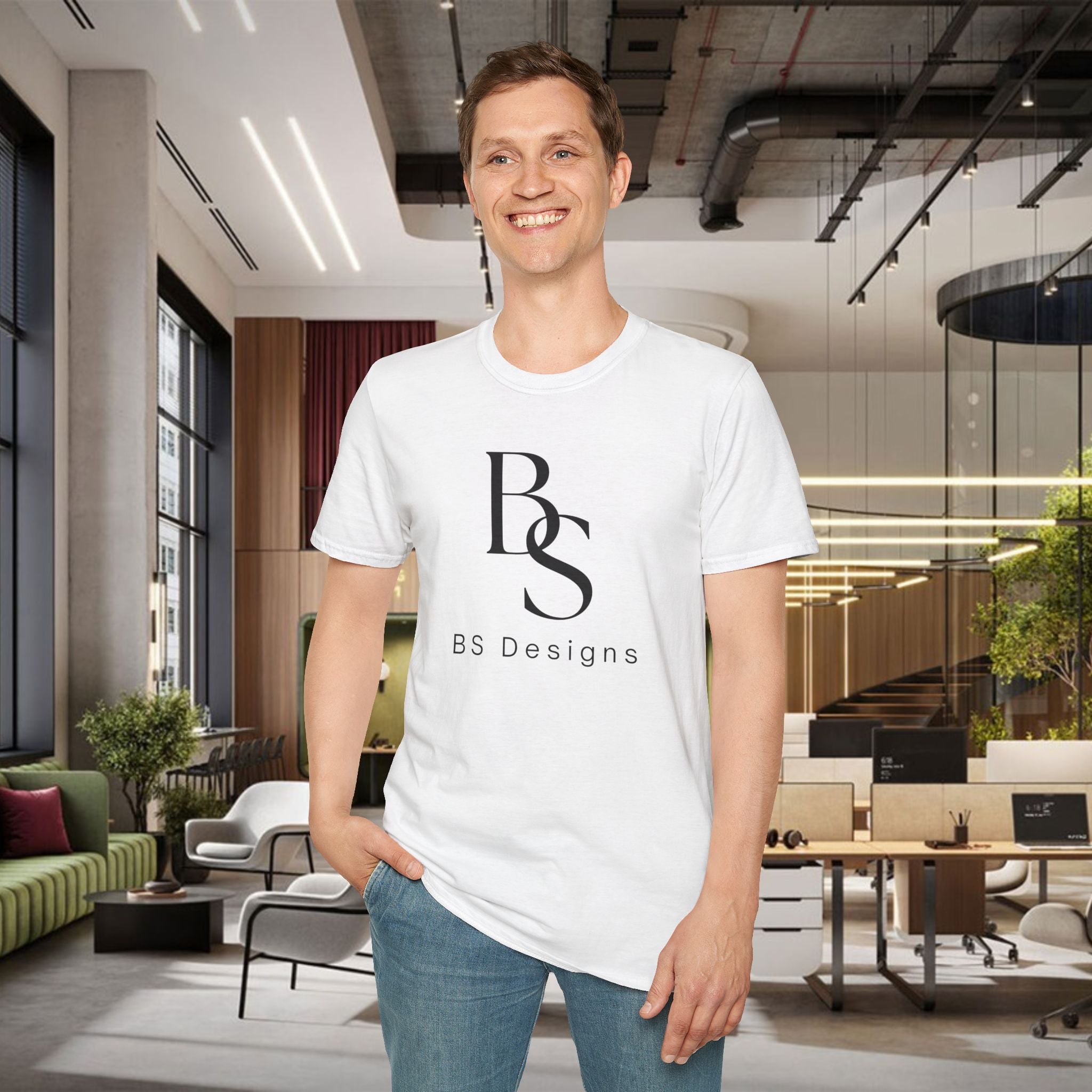 T-Shirt — BS Monogram Logo Tee (BS Designs)