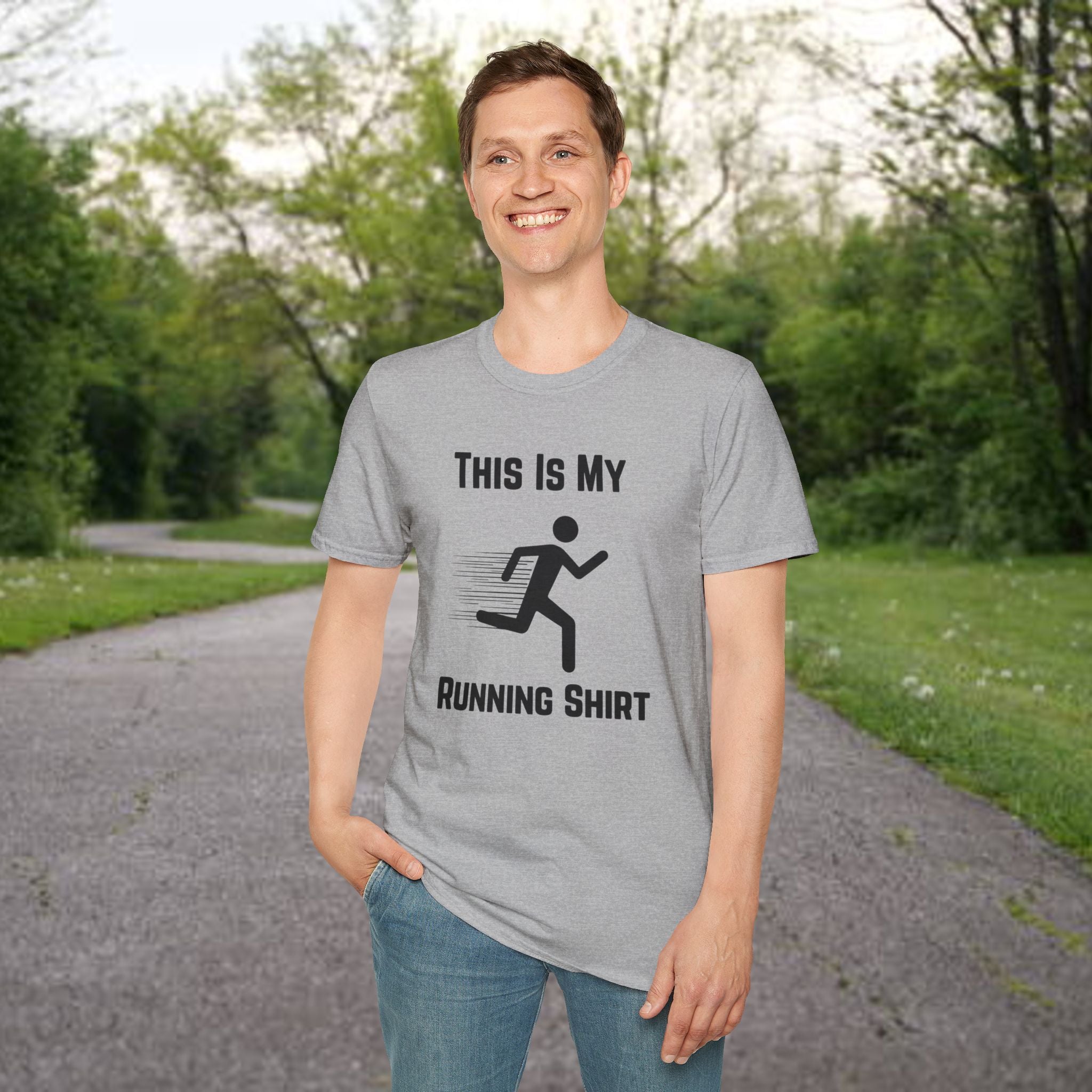 Running Shirt — "This Is My Running Shirt" Graphic Tee for Runners