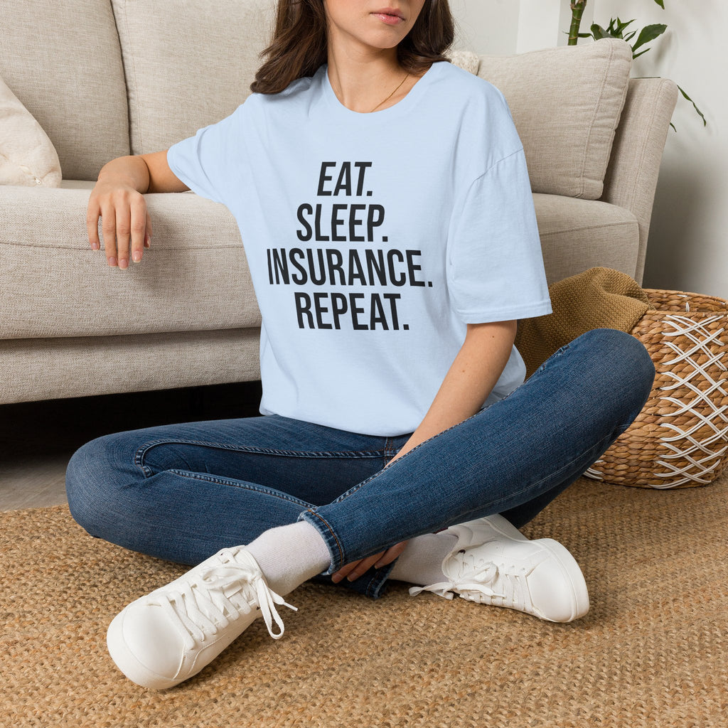 Eat. Sleep. Insurance. T-Shirt — Funny Insurance Agent Shirt for Professionals & Gift