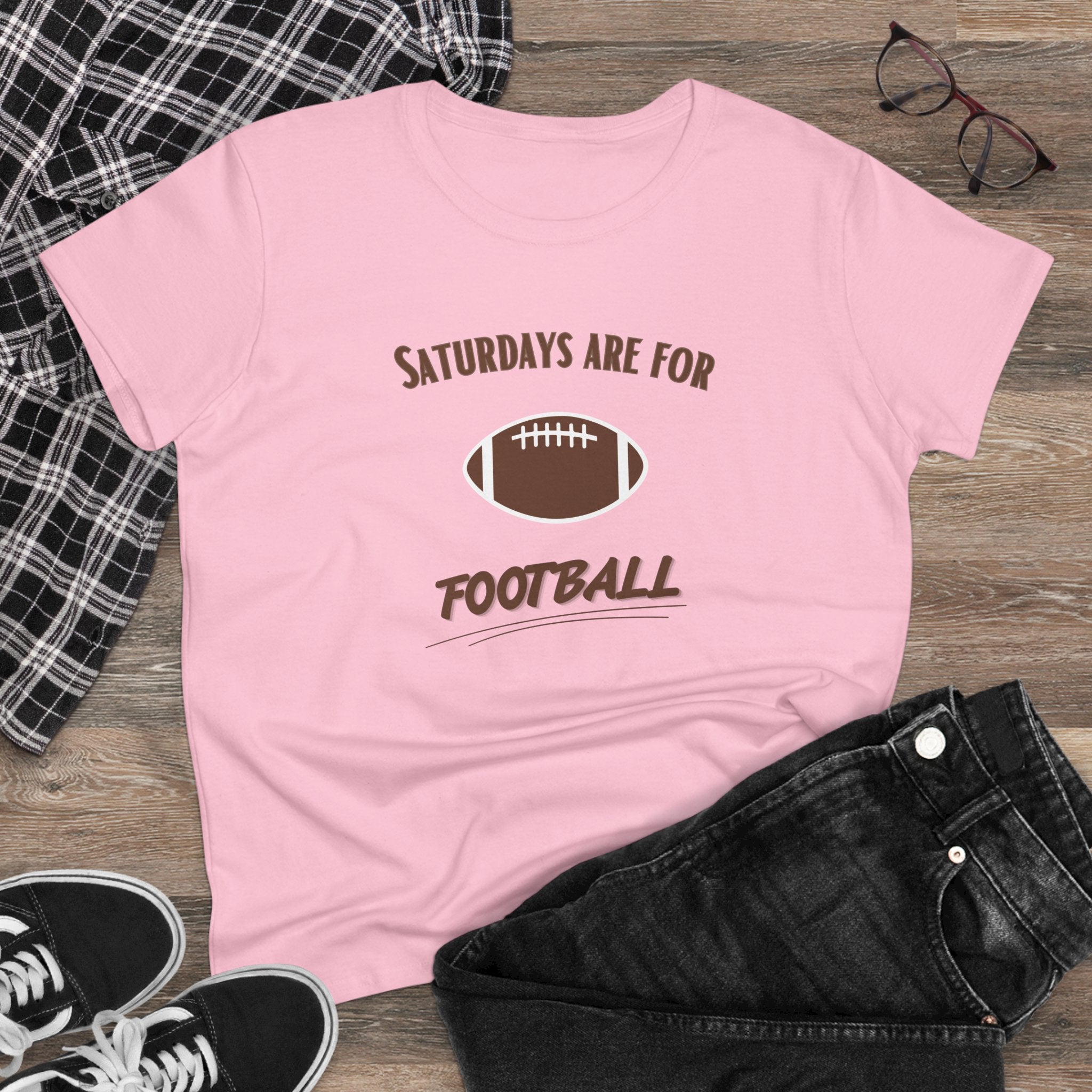 Saturdays Are For Football Tee — Women’s Football Graphic Shirt