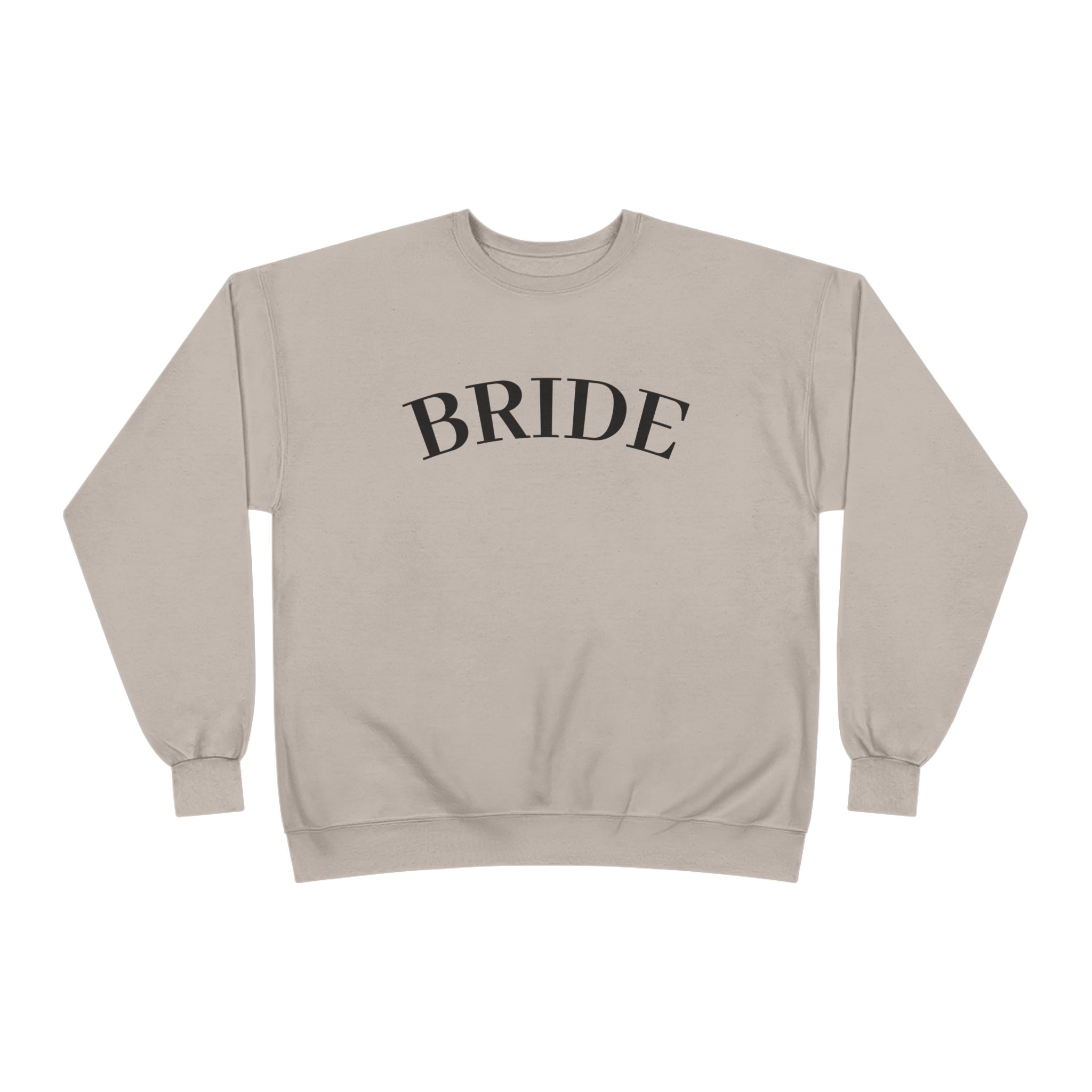 Bride Crewneck Sweatshirt — Minimal Bridal Pullover for Bachelorette & Wedding Prep