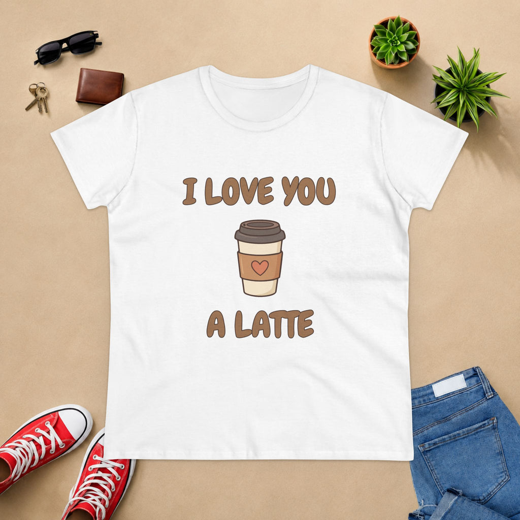 I Love You A Latte Coffee Tee