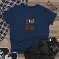 I Heart FB Football Women's Tee – Cute Football Lover Shirt