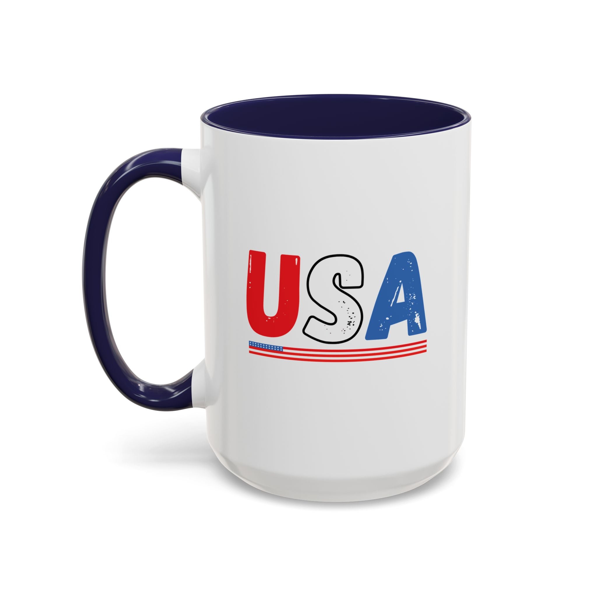 USA Red, White, and Blue Printed Coffee Mug (11, 15oz)