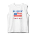 250 Years of Greatness American Flag Tank Top