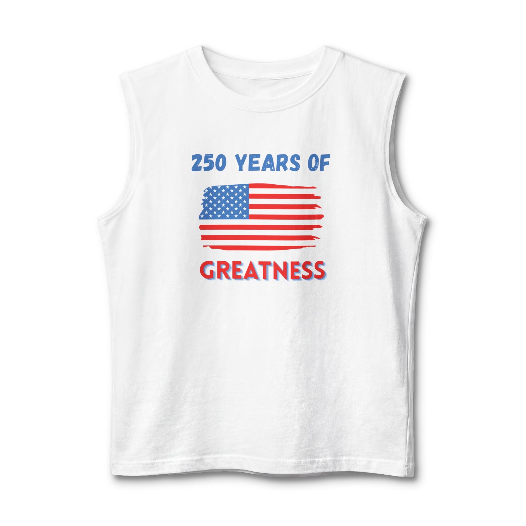 250 Years of Greatness American Flag Tank Top