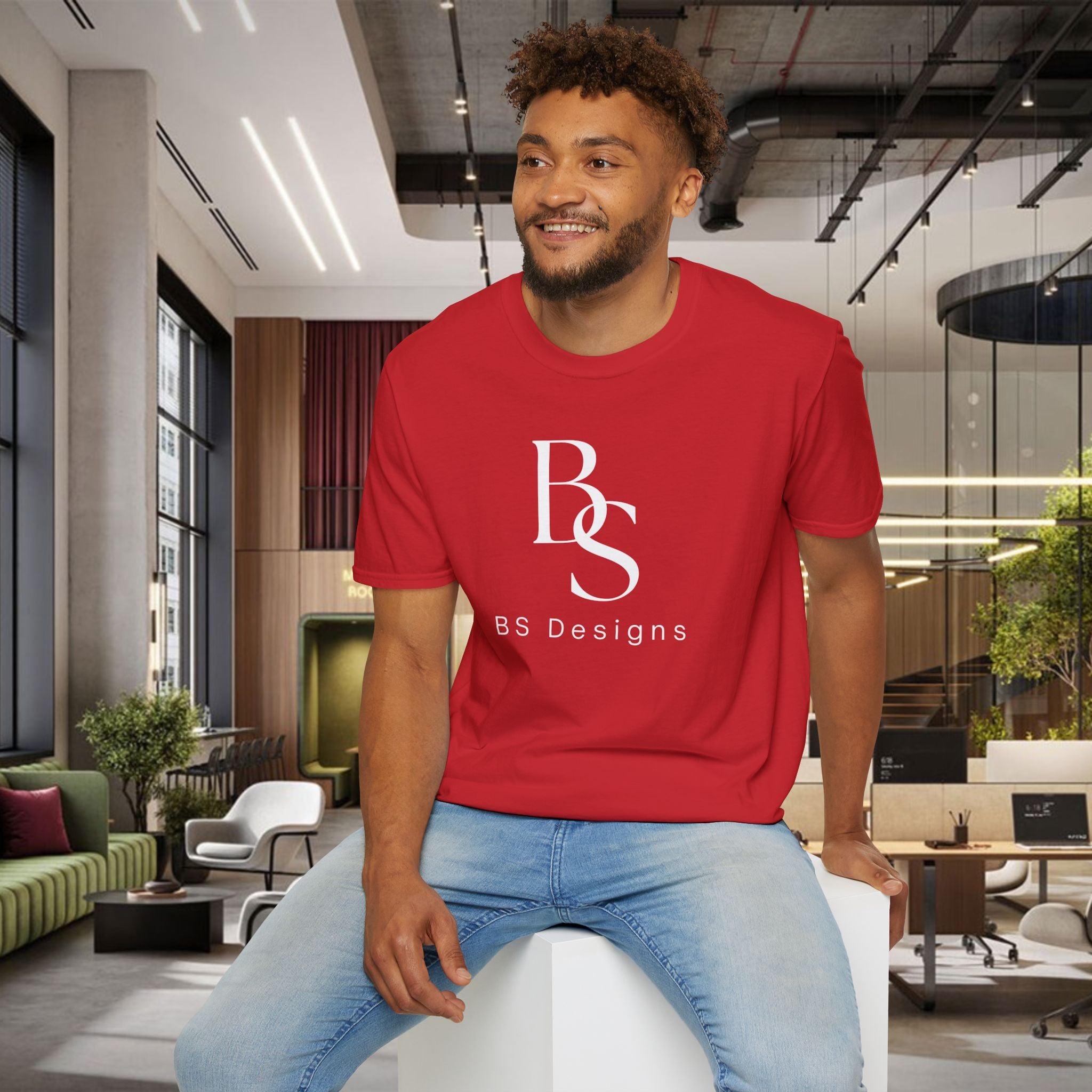 T-Shirt — BS Monogram Logo Tee (BS Designs)