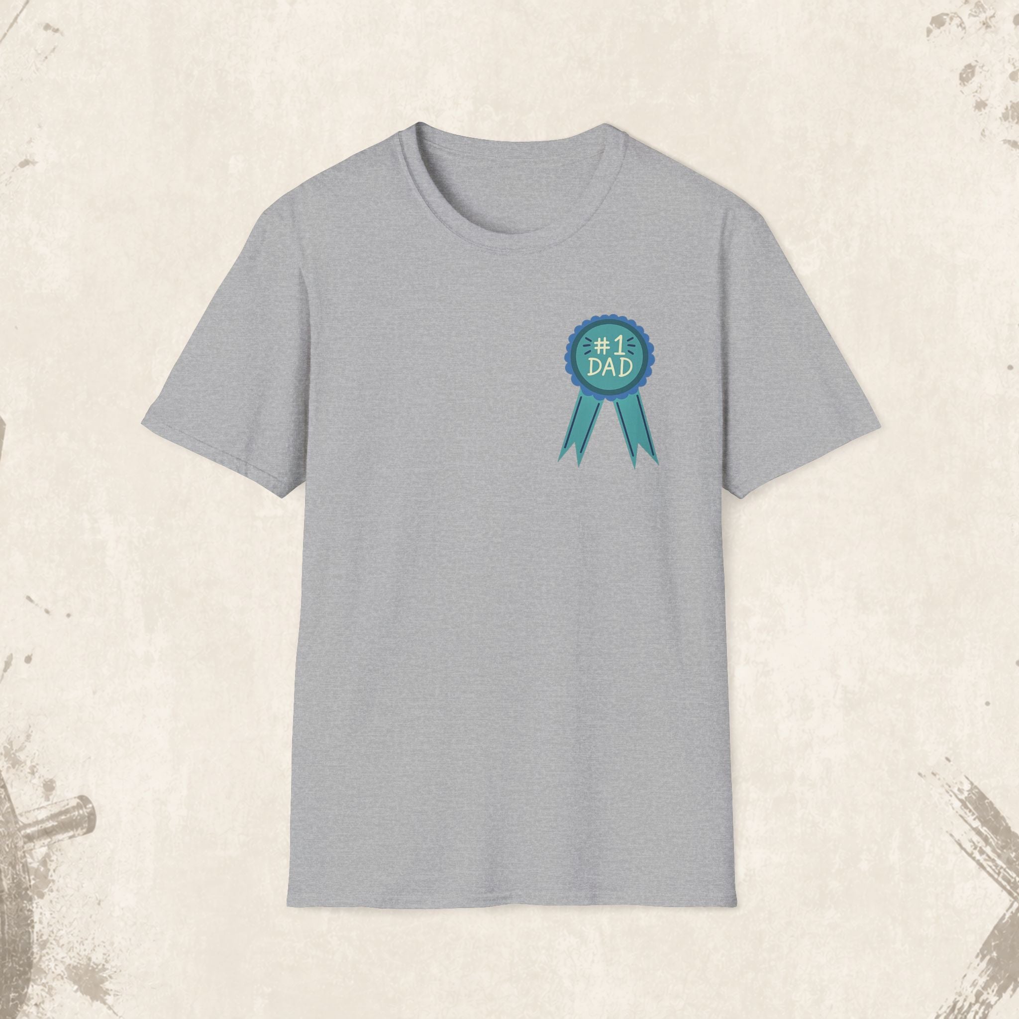#1 Dad Badge T-Shirt – Celebrate the World's Greatest Dad