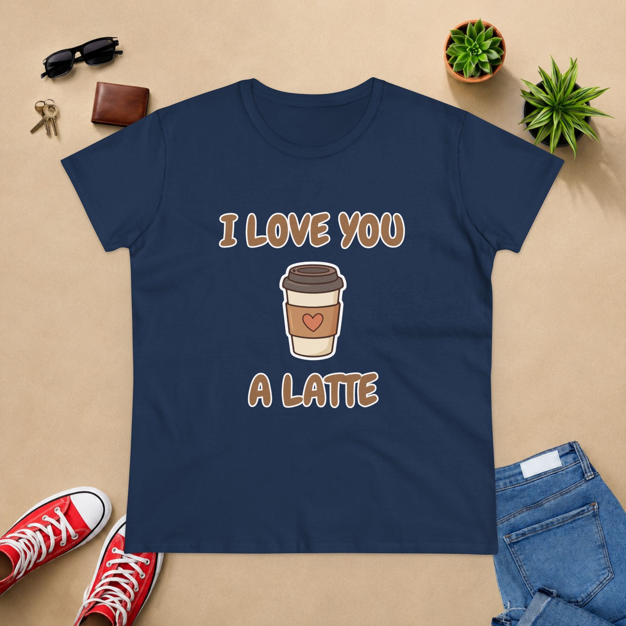 I Love You A Latte Coffee Tee