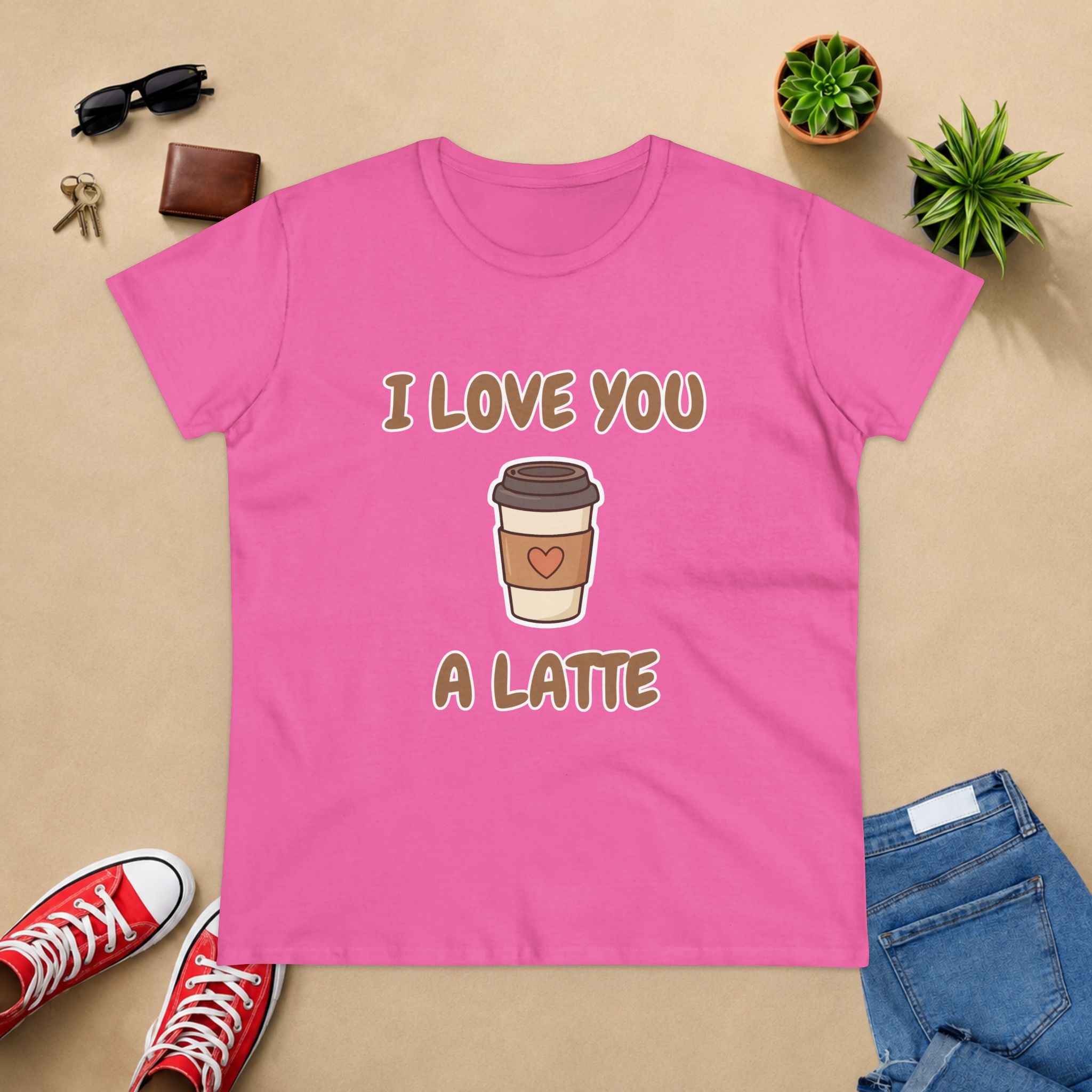 I Love You A Latte Coffee Tee