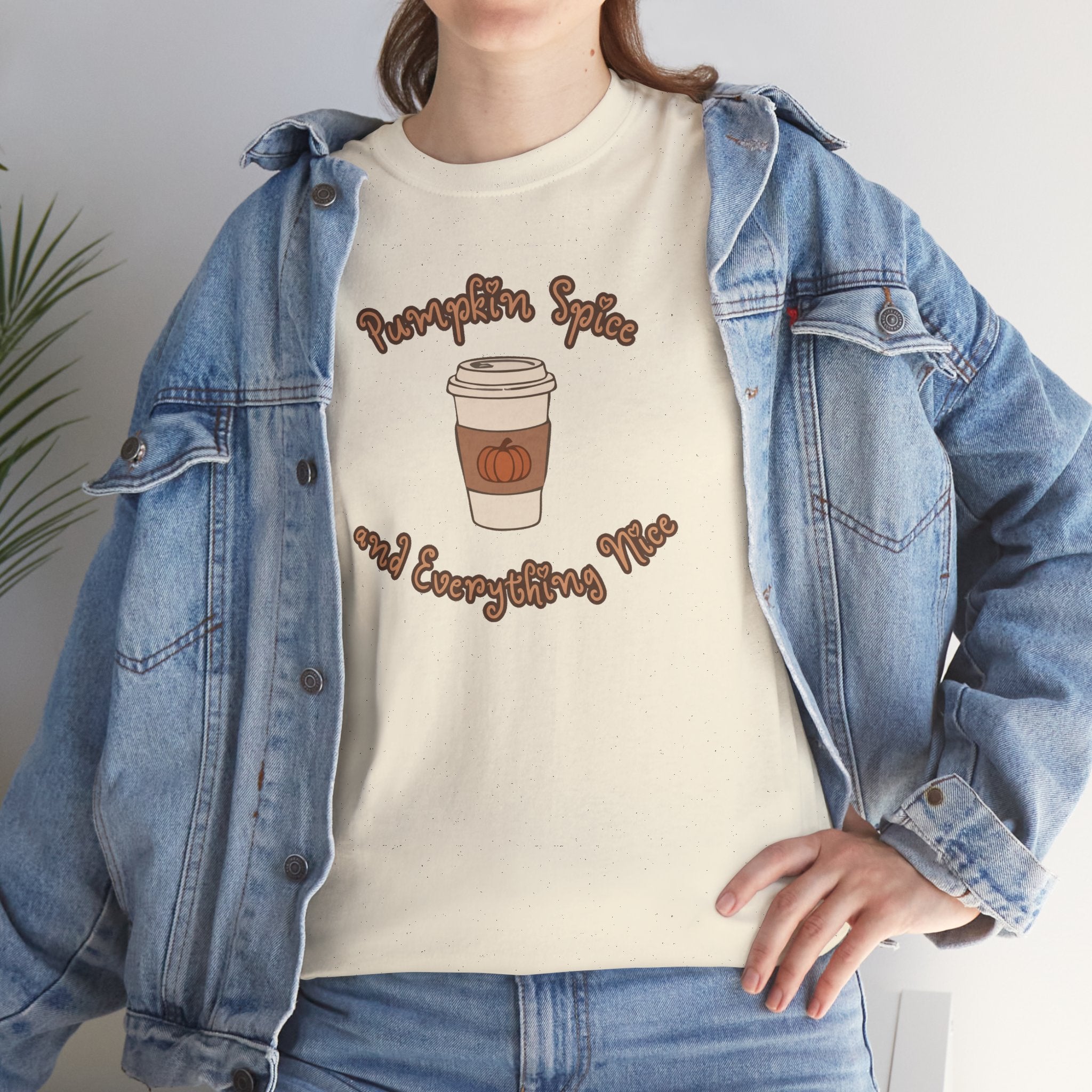 Coffee Tee — "Pumpkin Spice and Everything Nice" Pumpkin Spice Coffee Shirt