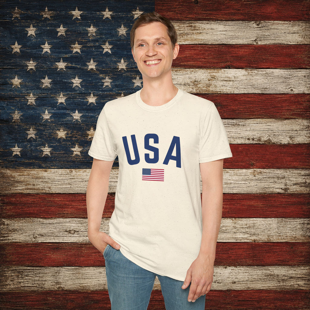 USA Flag T-Shirt — Patriotic American Graphic Tee for 4th of July and Memorial Day