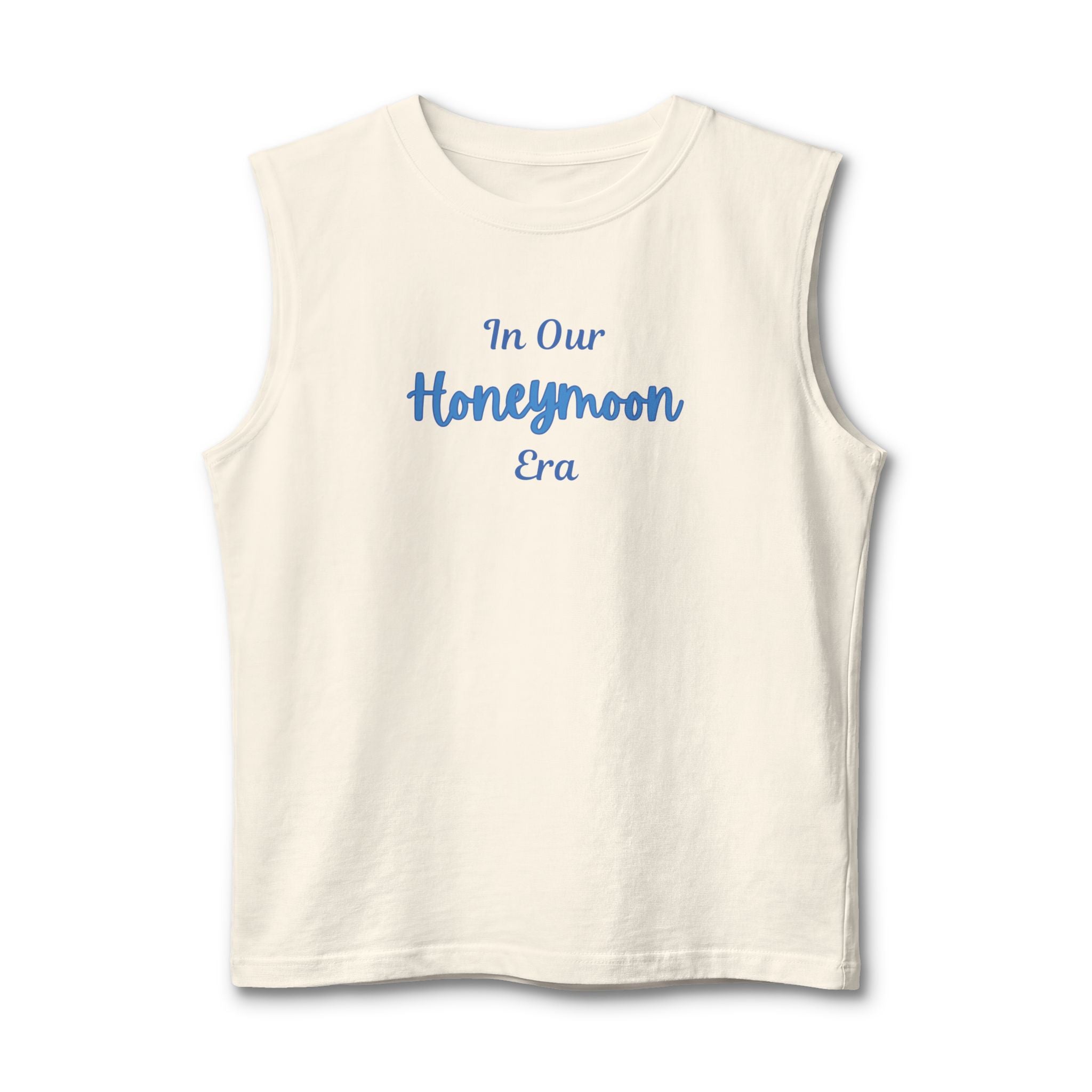 Honeymoon Era Muscle Tank for Husband — 'In Our Honeymoon Era' Front & 'Husband' Back