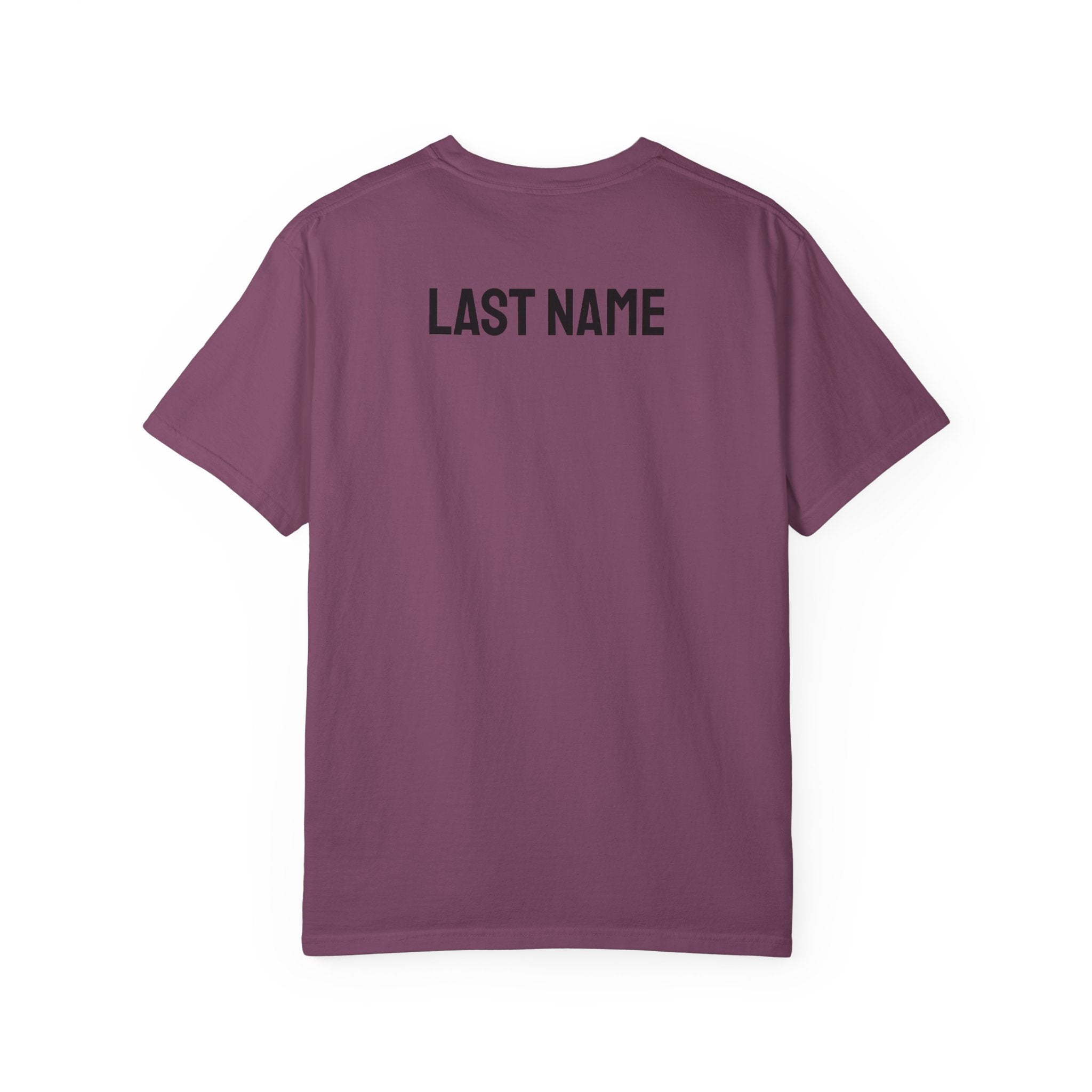 Just Married T‑Shirt — Personalized Last Name Wedding Tee