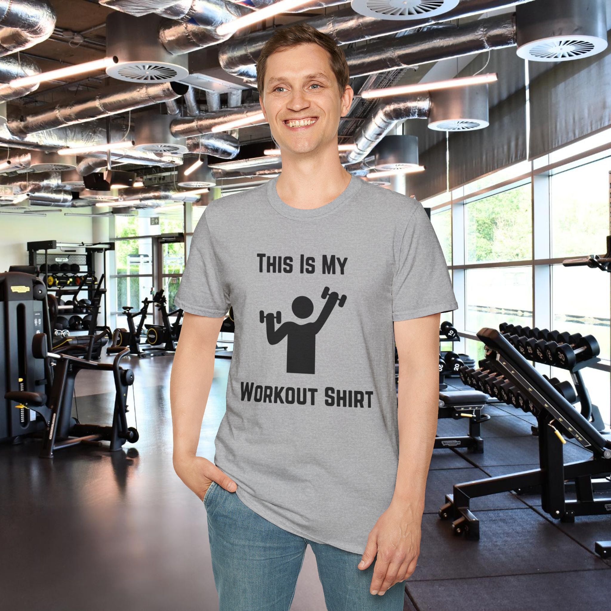 Workout Shirt — "This Is My Workout Shirt" Graphic Tee