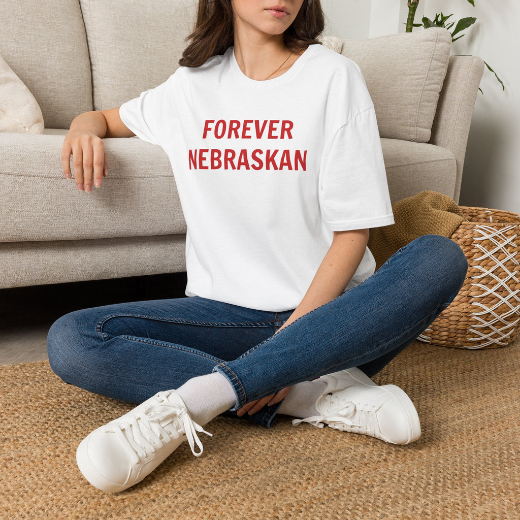 Forever Nebraskan T-Shirt — Retro Red State Pride Tee