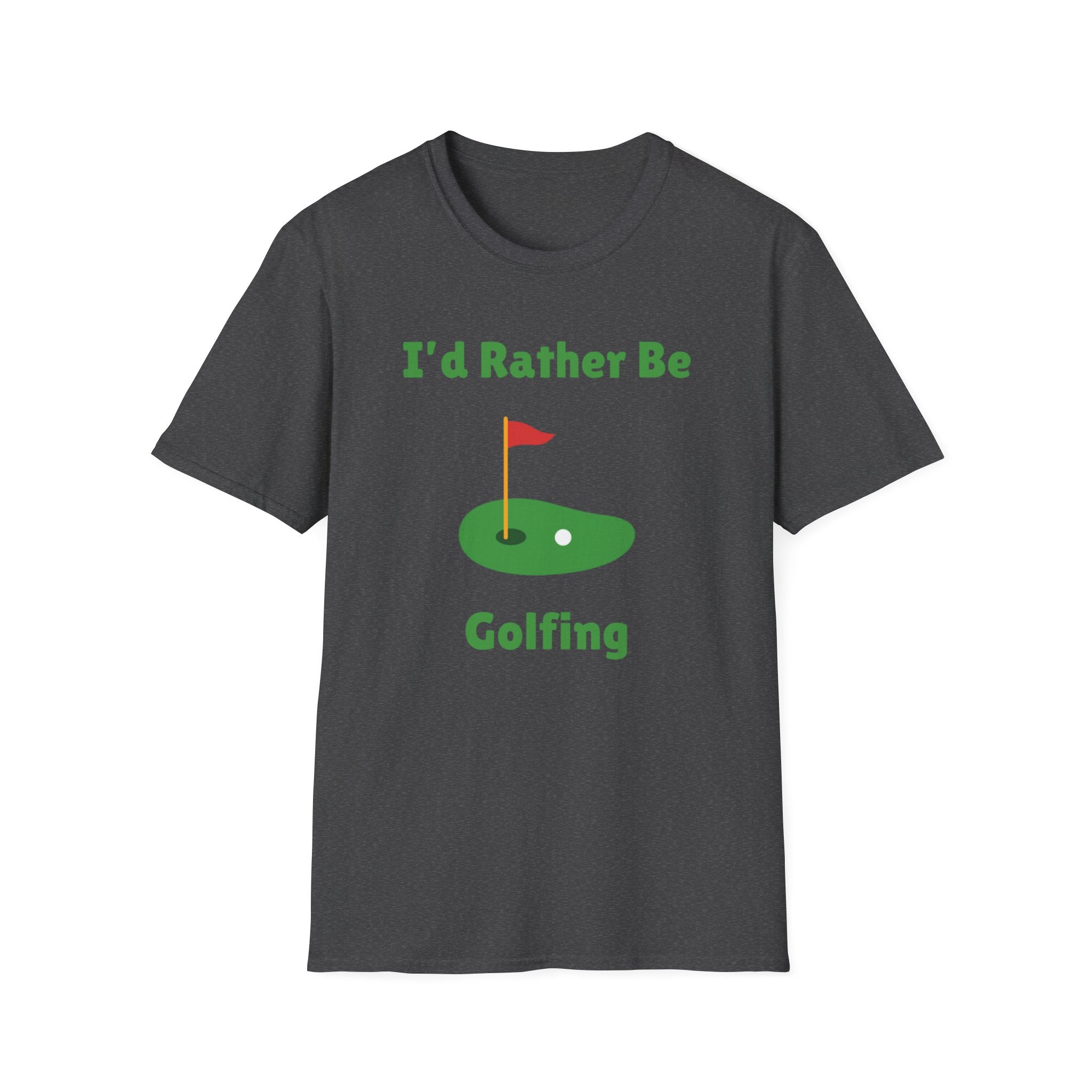 Golf T‑Shirt — "I'd Rather Be Golfing" Graphic Tee