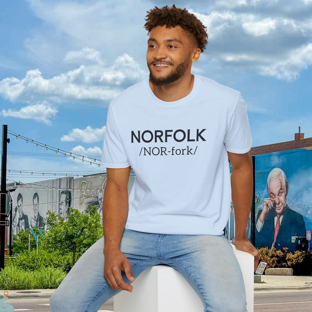 Norfolk Pronunciation T-Shirt — "NOR-fork" City Pride Tee