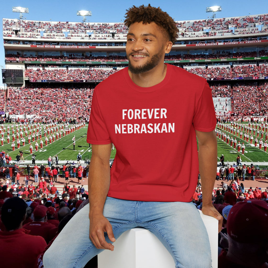 Forever Nebraskan T-Shirt — Retro Red State Pride Tee