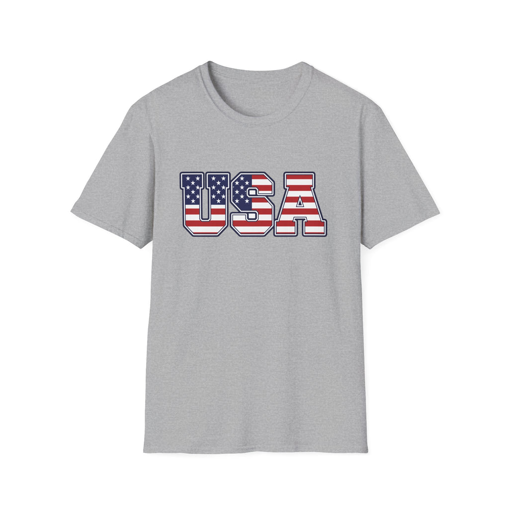 USA Flag T-Shirt – Retro Patriotic Stars & Stripes Tee