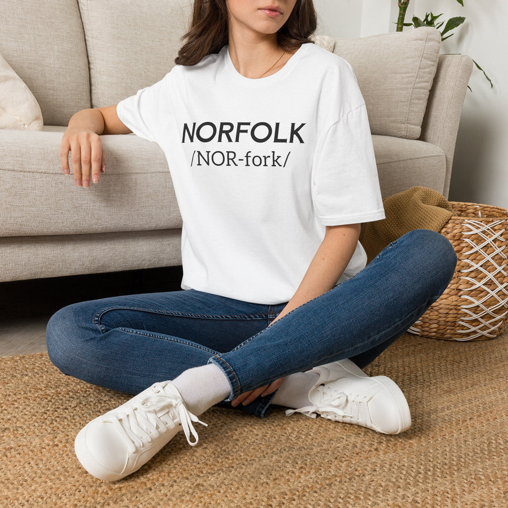 Norfolk Pronunciation T-Shirt — "NOR-fork" City Pride Tee