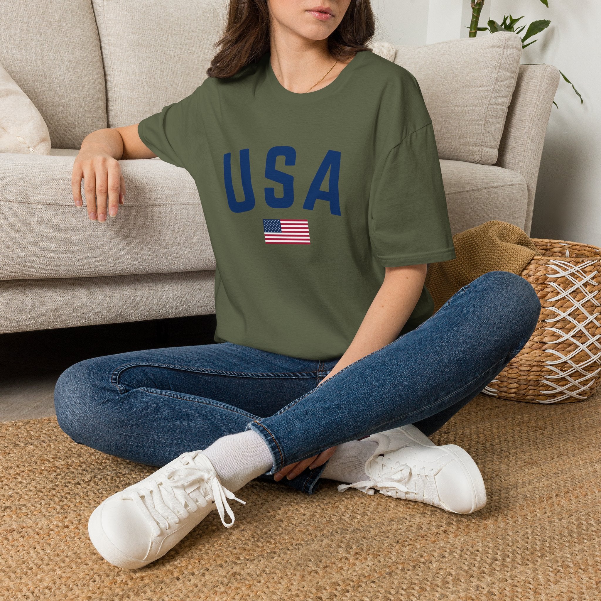 USA Flag T-Shirt — Patriotic American Graphic Tee for 4th of July and Memorial Day