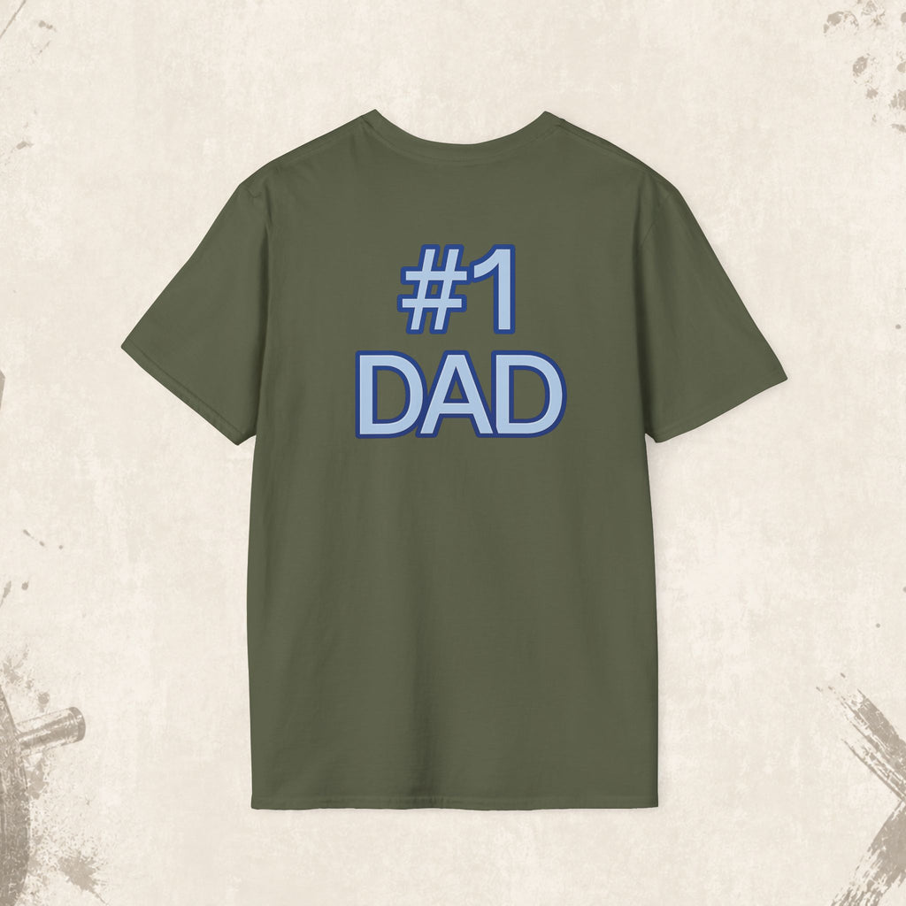 #1 Dad Badge T-Shirt – Celebrate the World's Greatest Dad
