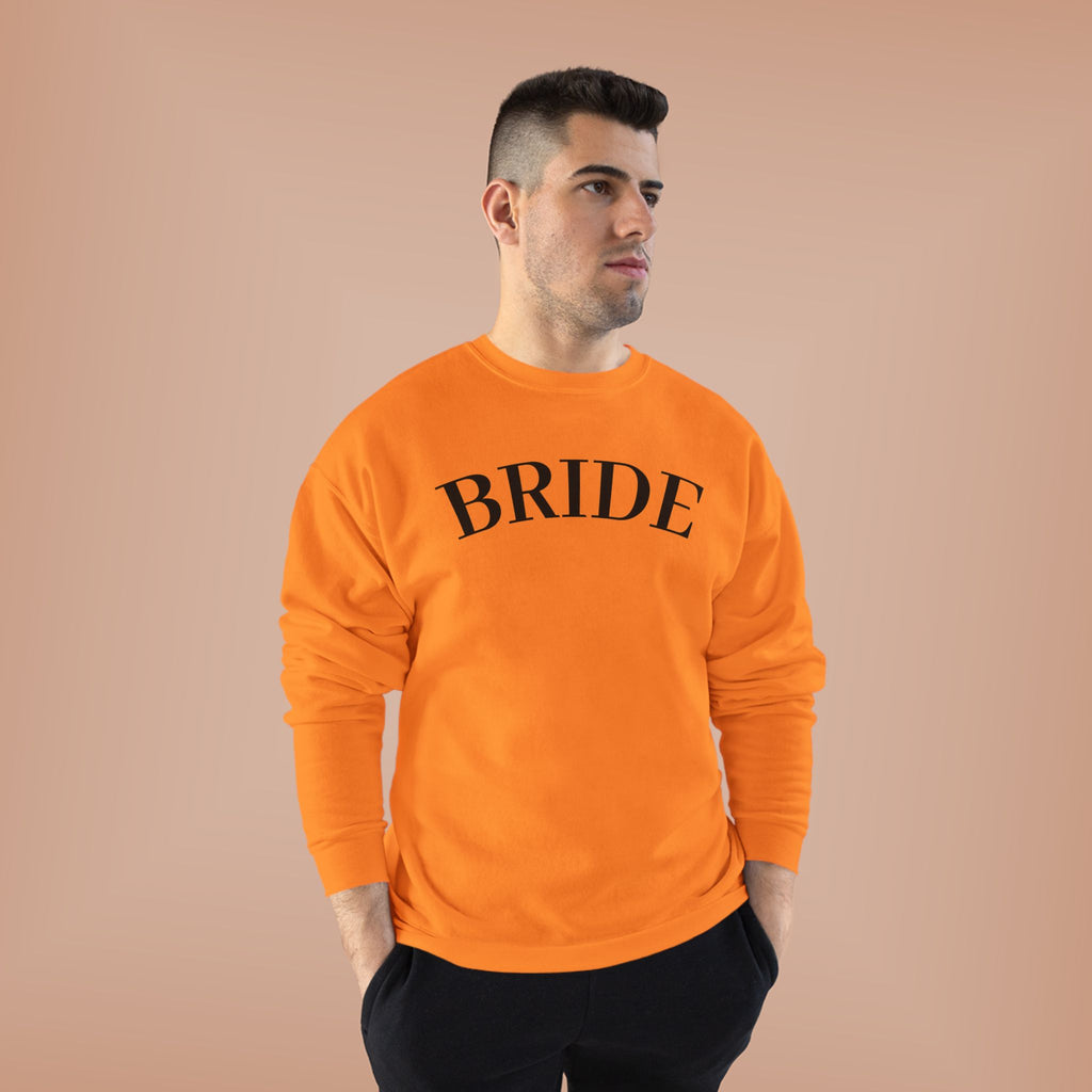 Bride Crewneck Sweatshirt — Minimal Bridal Pullover for Bachelorette & Wedding Prep