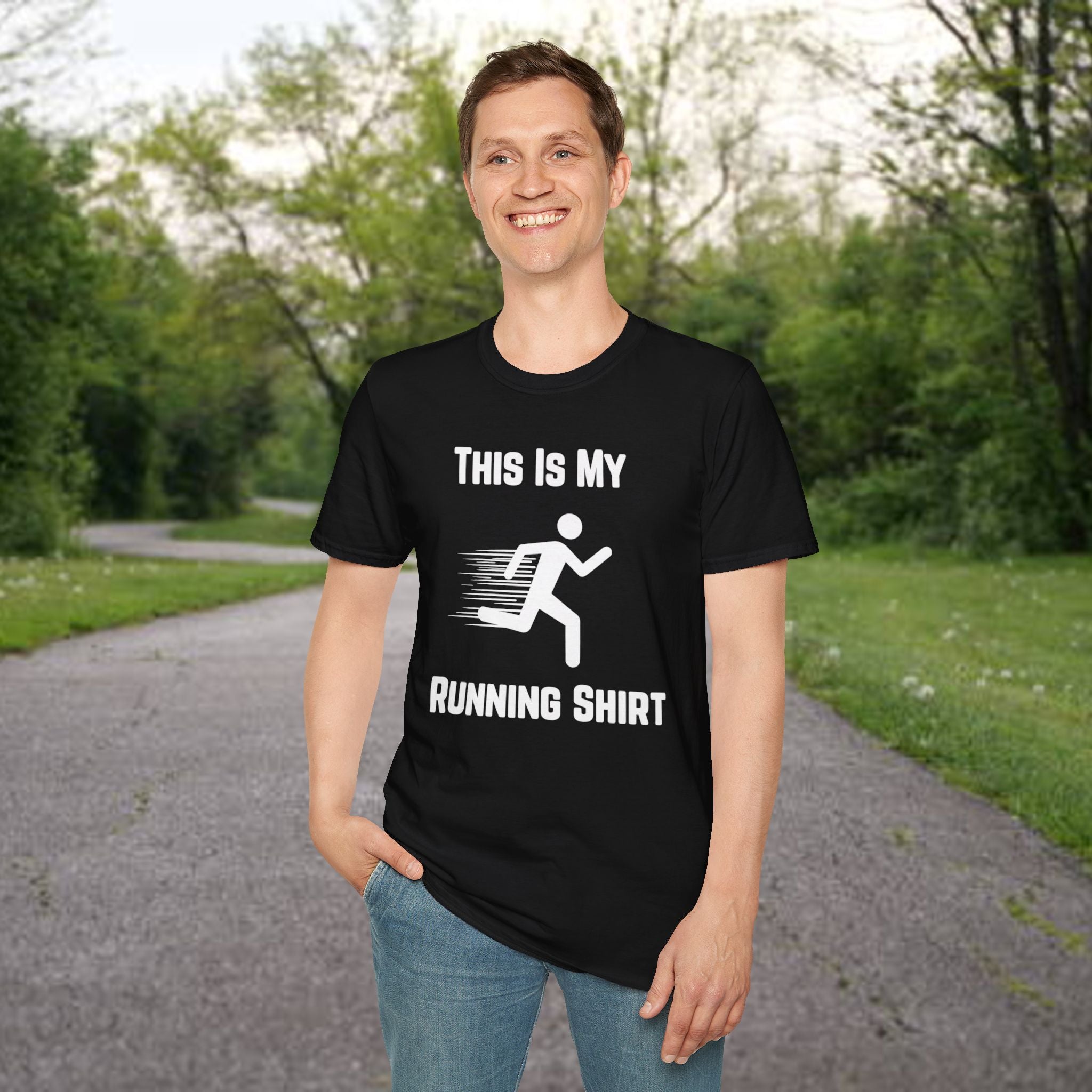 Running Shirt — "This Is My Running Shirt" Graphic Tee for Runners