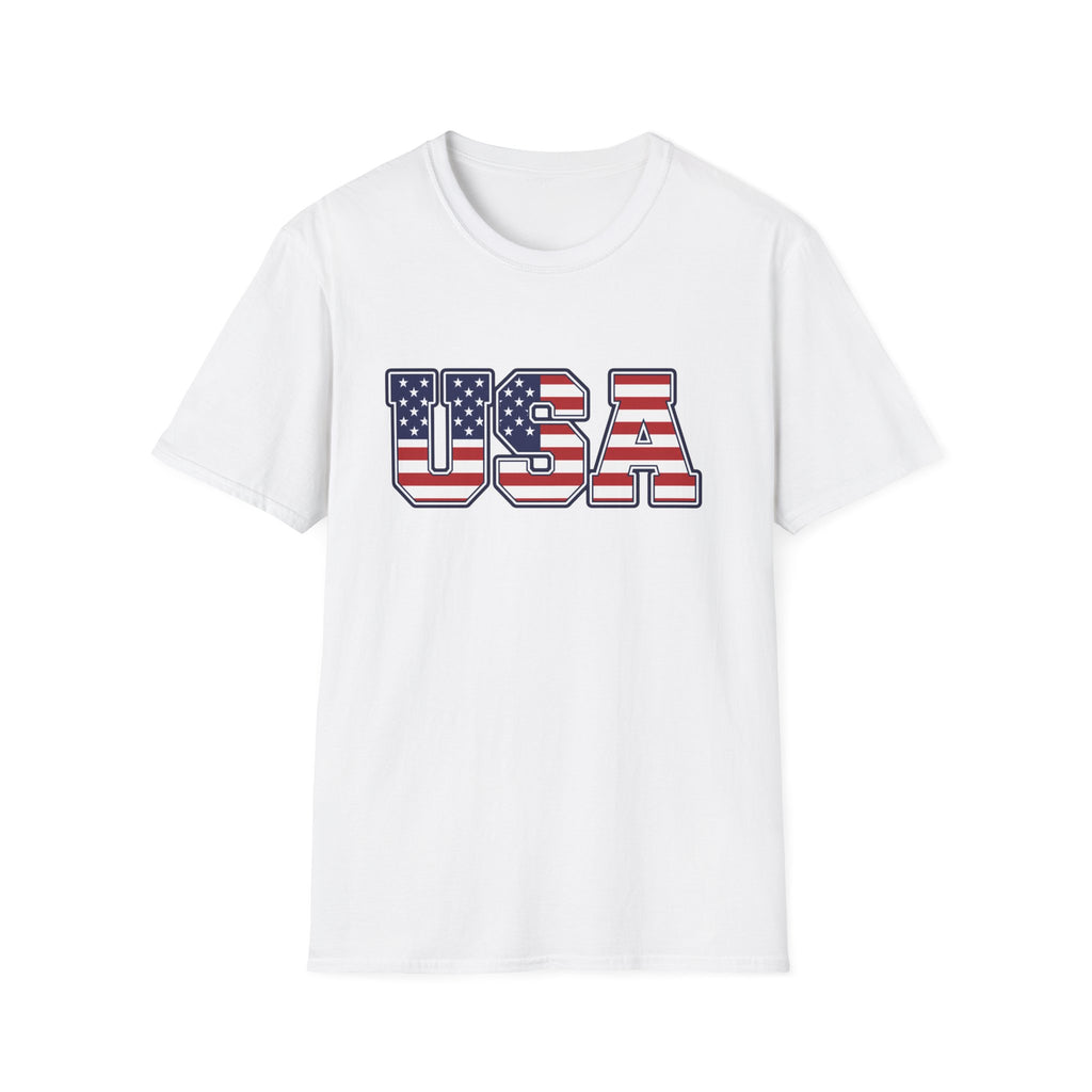 USA Flag T-Shirt – Retro Patriotic Stars & Stripes Tee