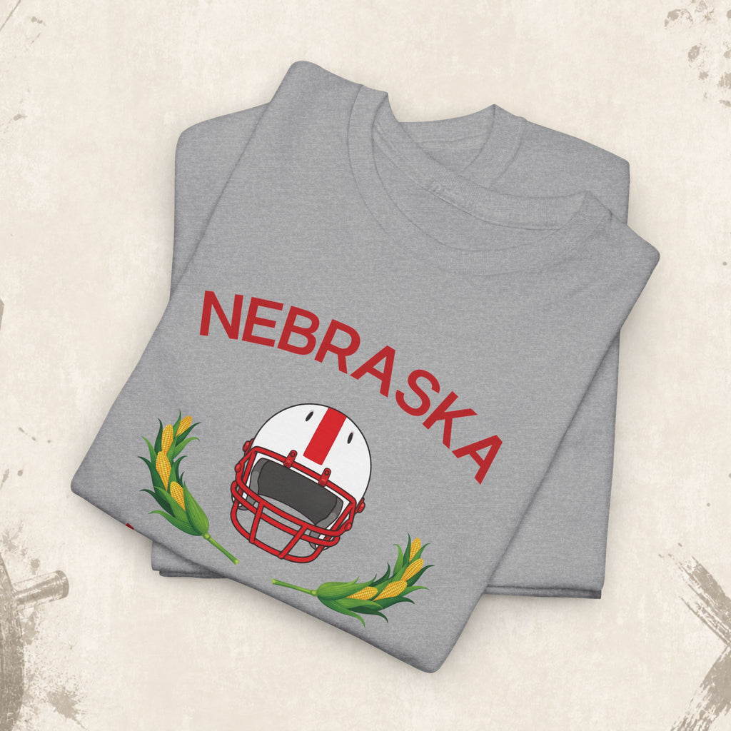 Nebraska Huskers Football Helmet T-Shirt — College Game Day Tee