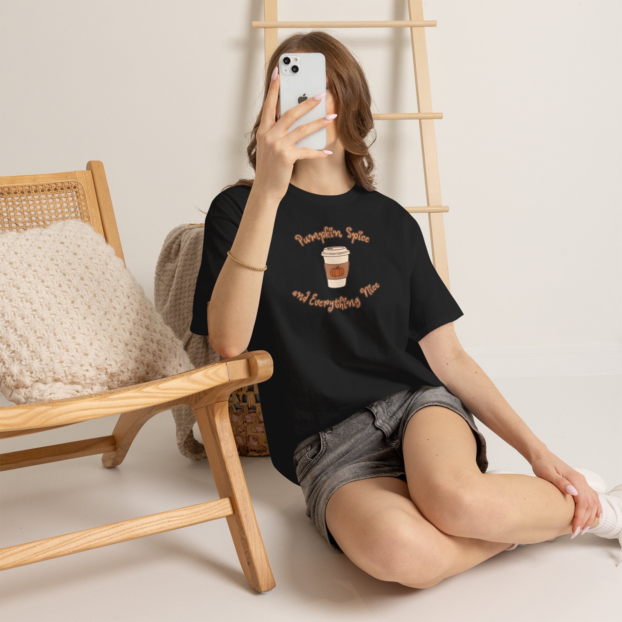 Coffee Tee — "Pumpkin Spice and Everything Nice" Pumpkin Spice Coffee Shirt