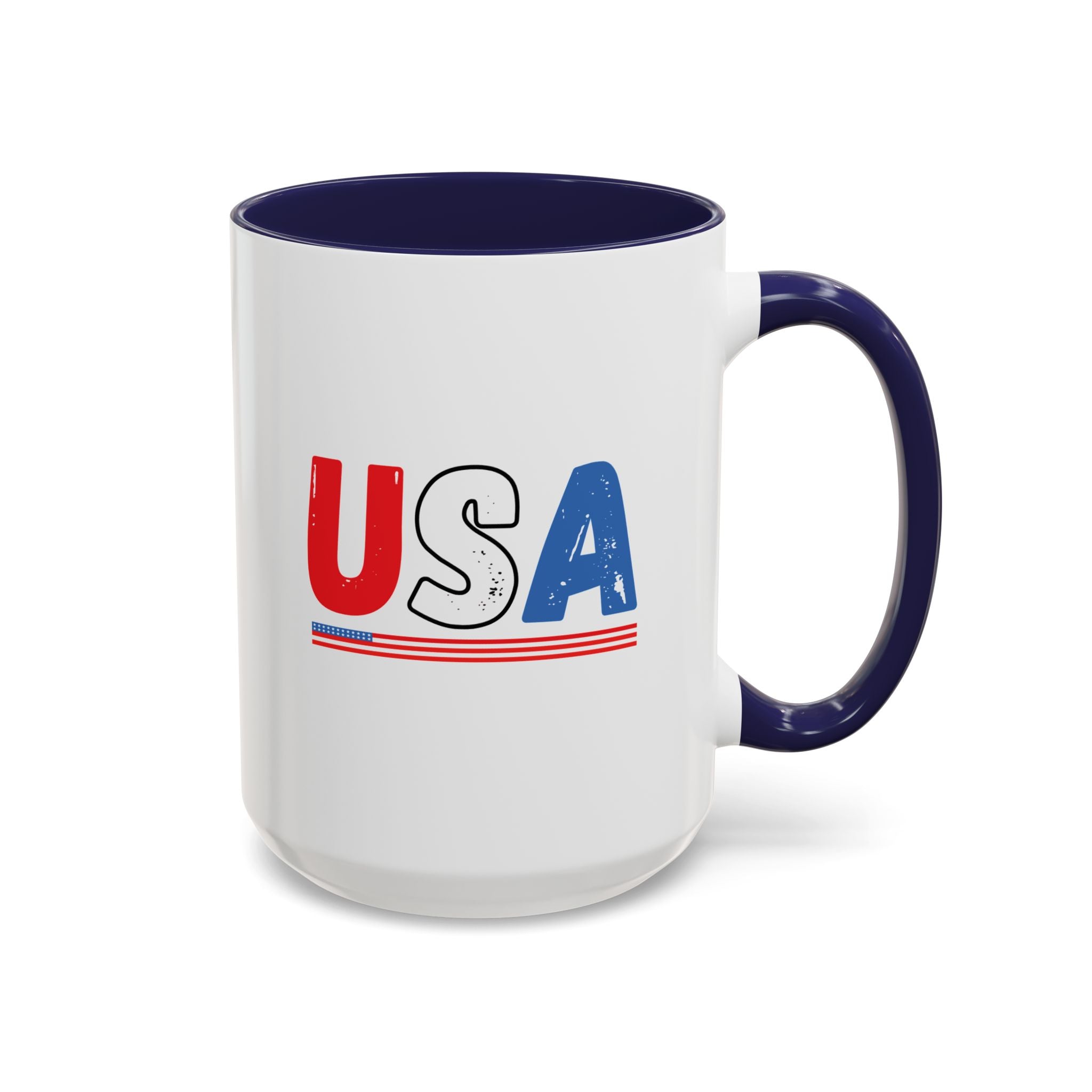USA Red, White, and Blue Printed Coffee Mug (11, 15oz)