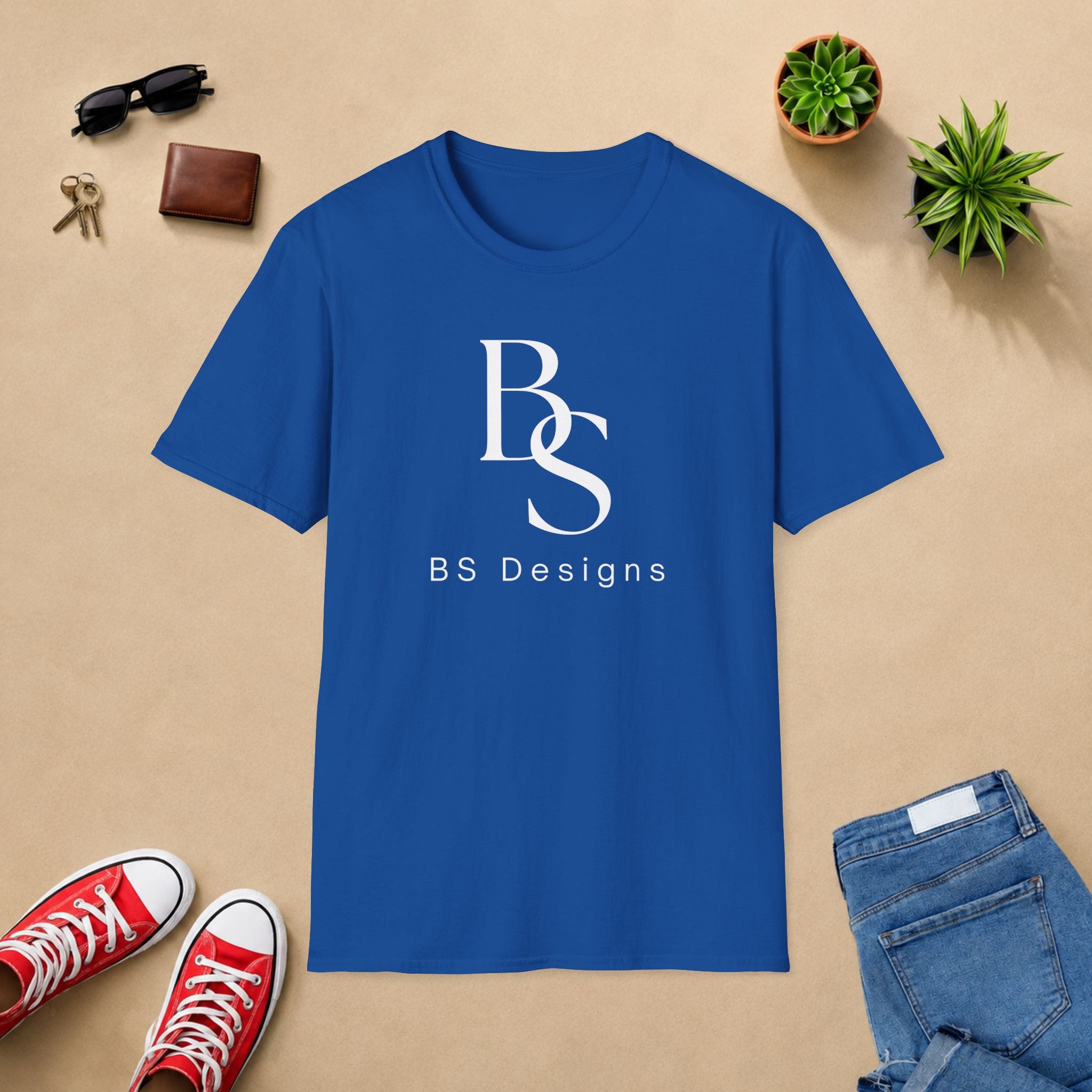 T-Shirt — BS Monogram Logo Tee (BS Designs)