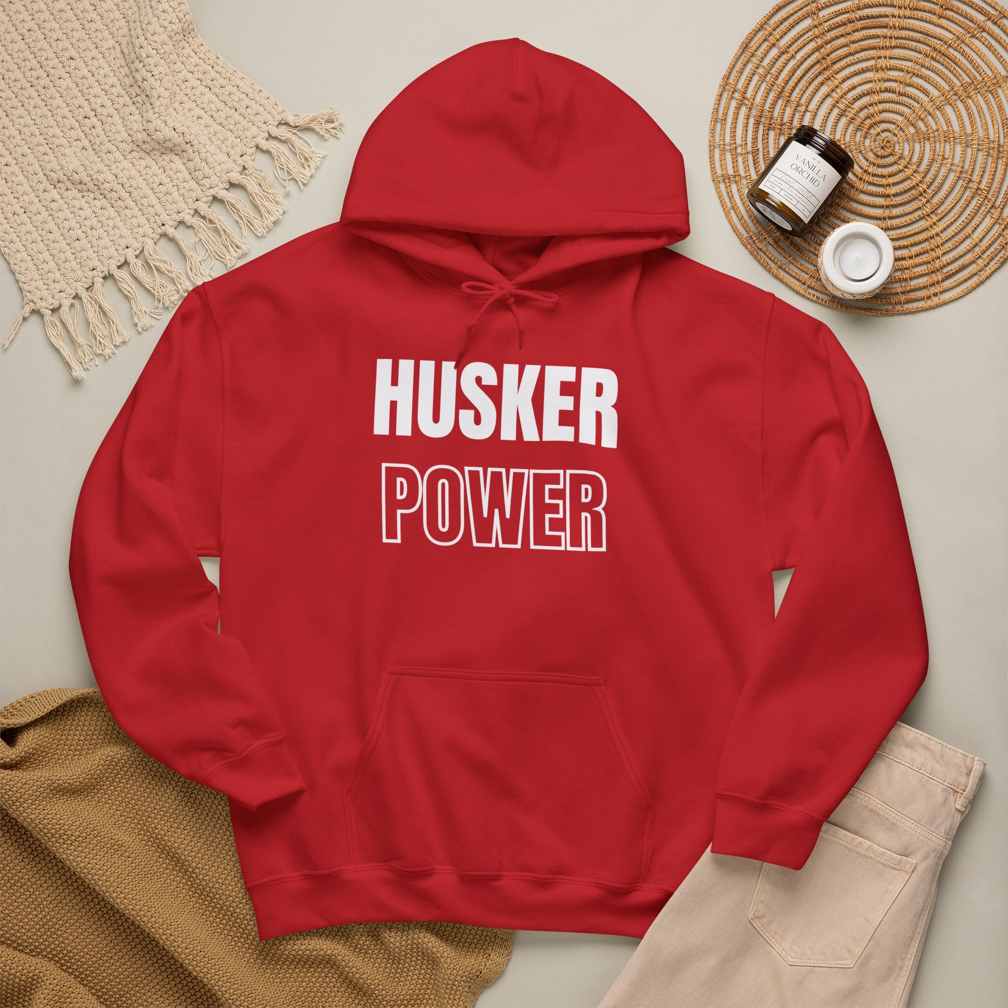 Husker Power Hoodie — College Team Pullover for Fans