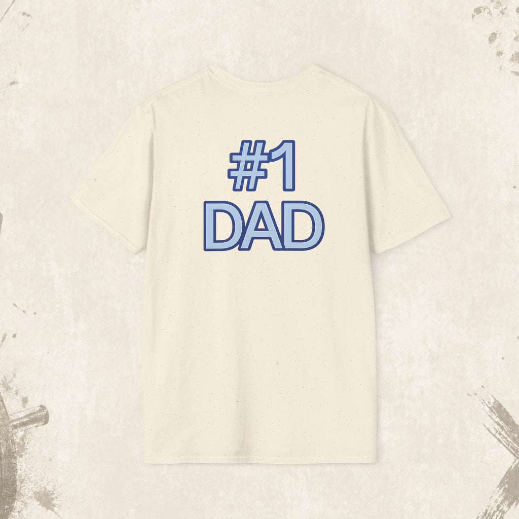 #1 Dad Badge T-Shirt – Celebrate the World's Greatest Dad