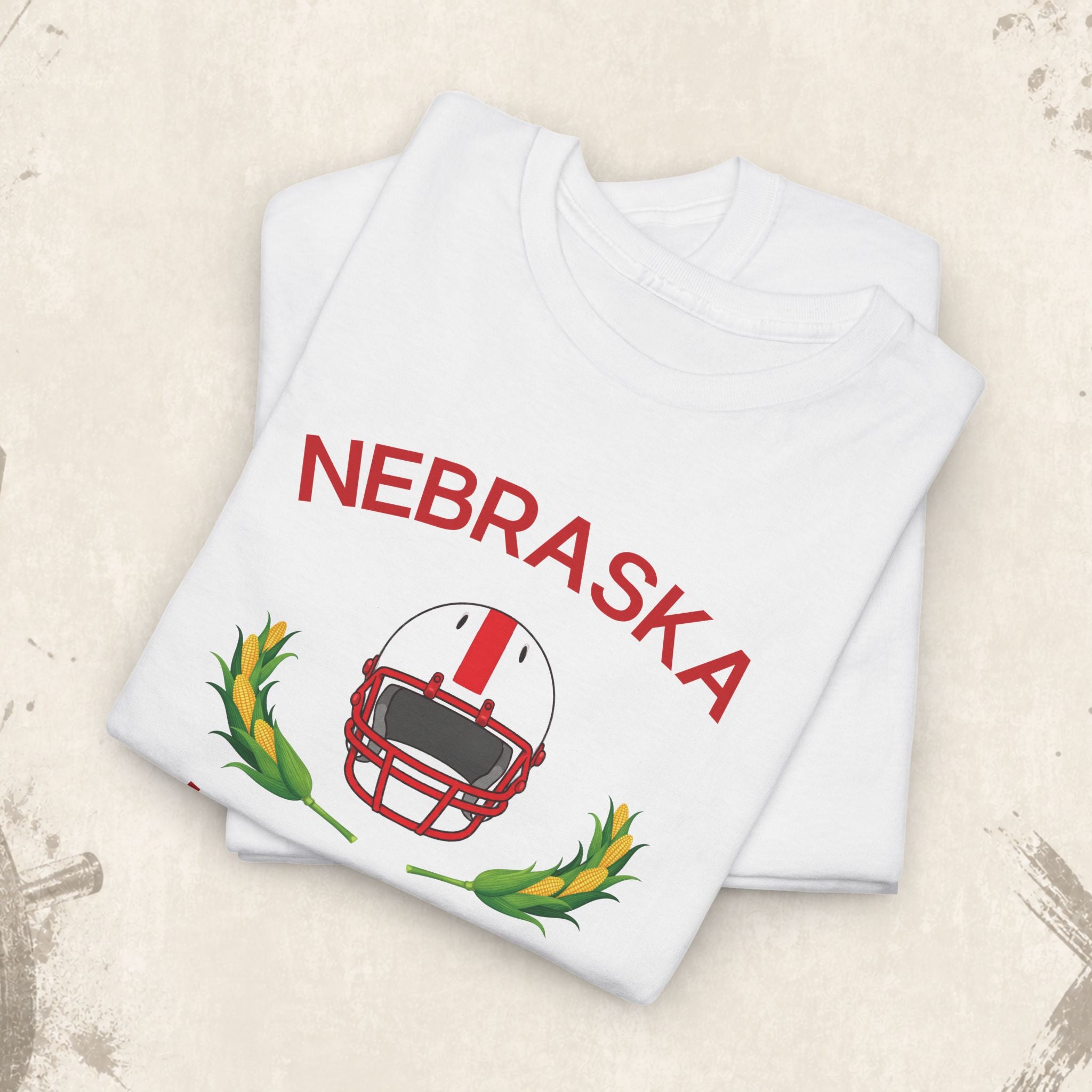 Nebraska Huskers Football Helmet T-Shirt — College Game Day Tee