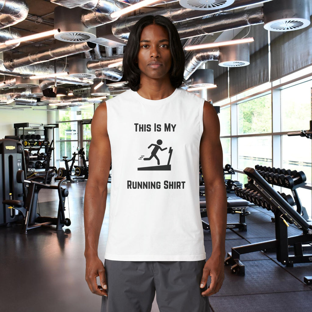 Running Shirt Muscle Tank — Funny Treadmill Workout Tank Top