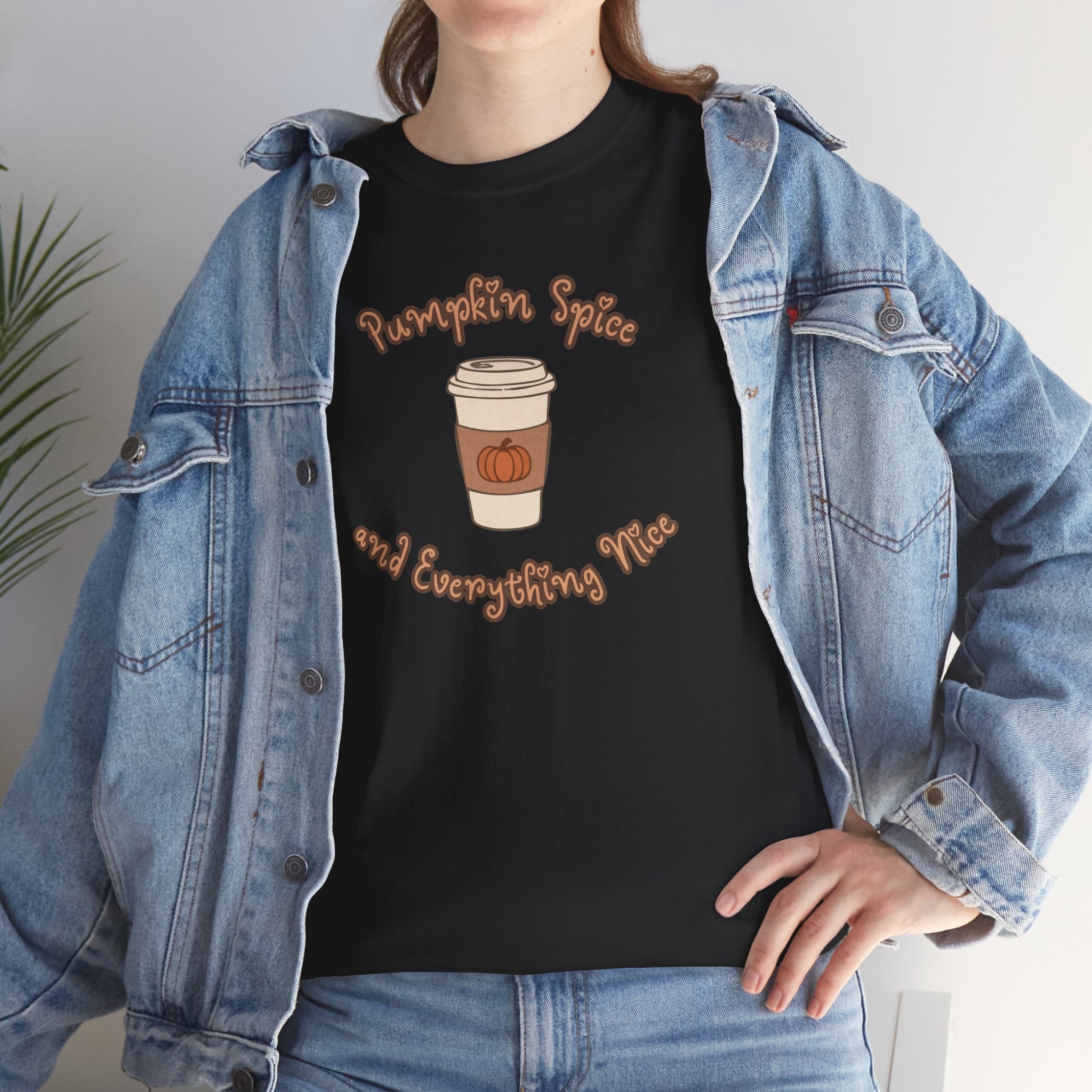 Coffee Tee — "Pumpkin Spice and Everything Nice" Pumpkin Spice Coffee Shirt