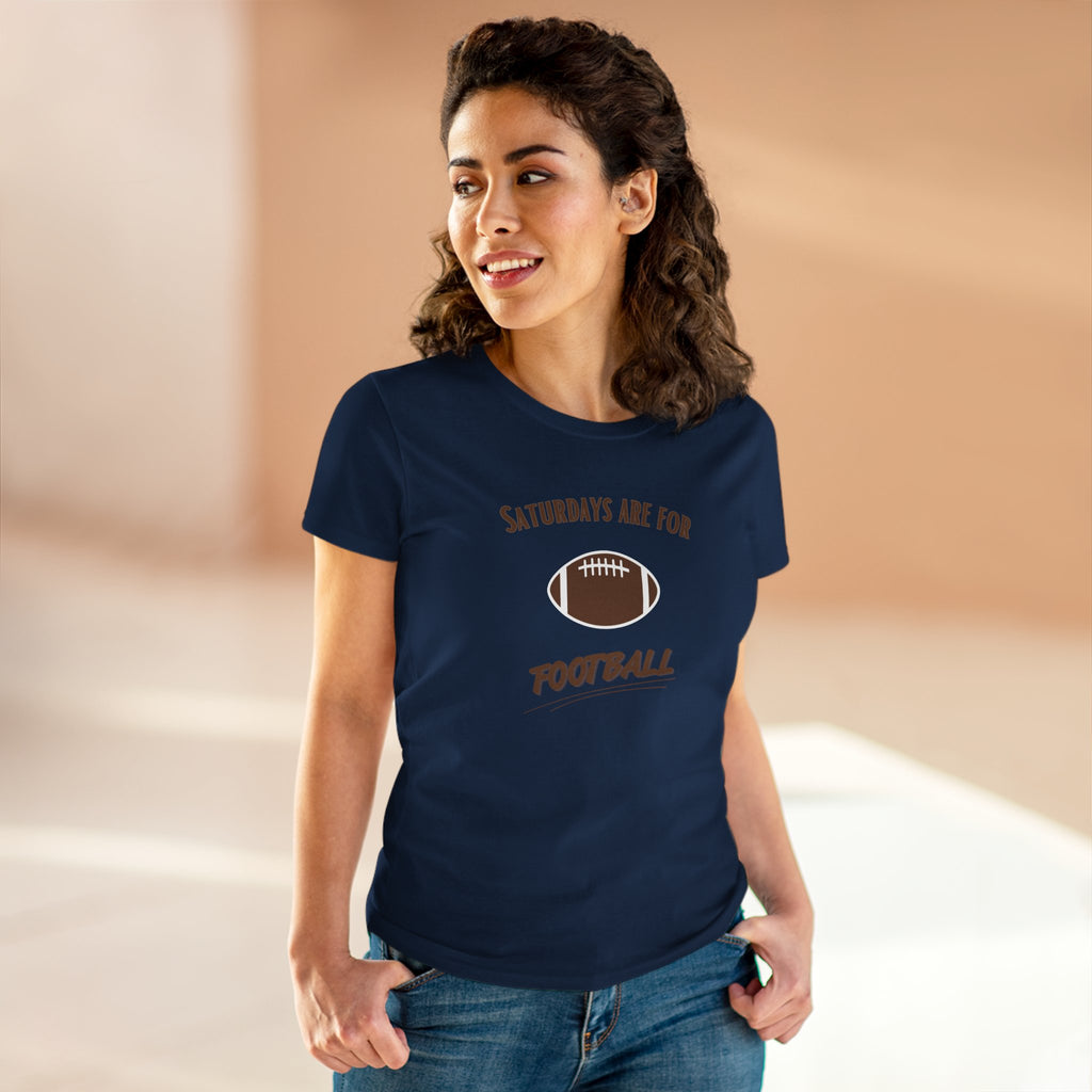 Saturdays Are For Football Tee — Women’s Football Graphic Shirt