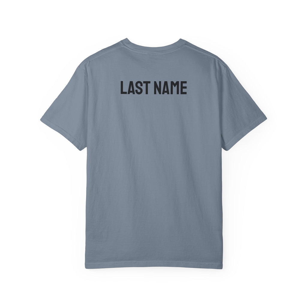 Just Married T‑Shirt — Personalized Last Name Wedding Tee