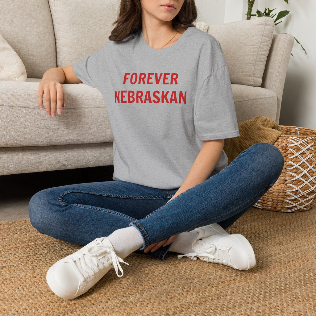 Forever Nebraskan T-Shirt — Retro Red State Pride Tee