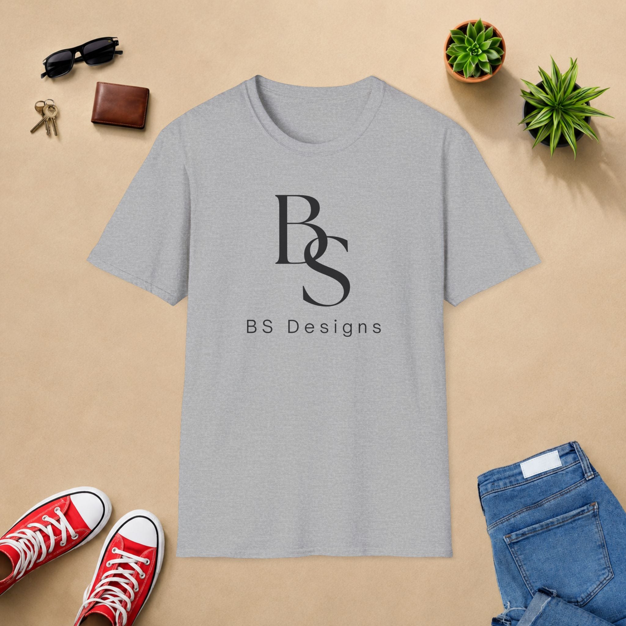 T-Shirt — BS Monogram Logo Tee (BS Designs)