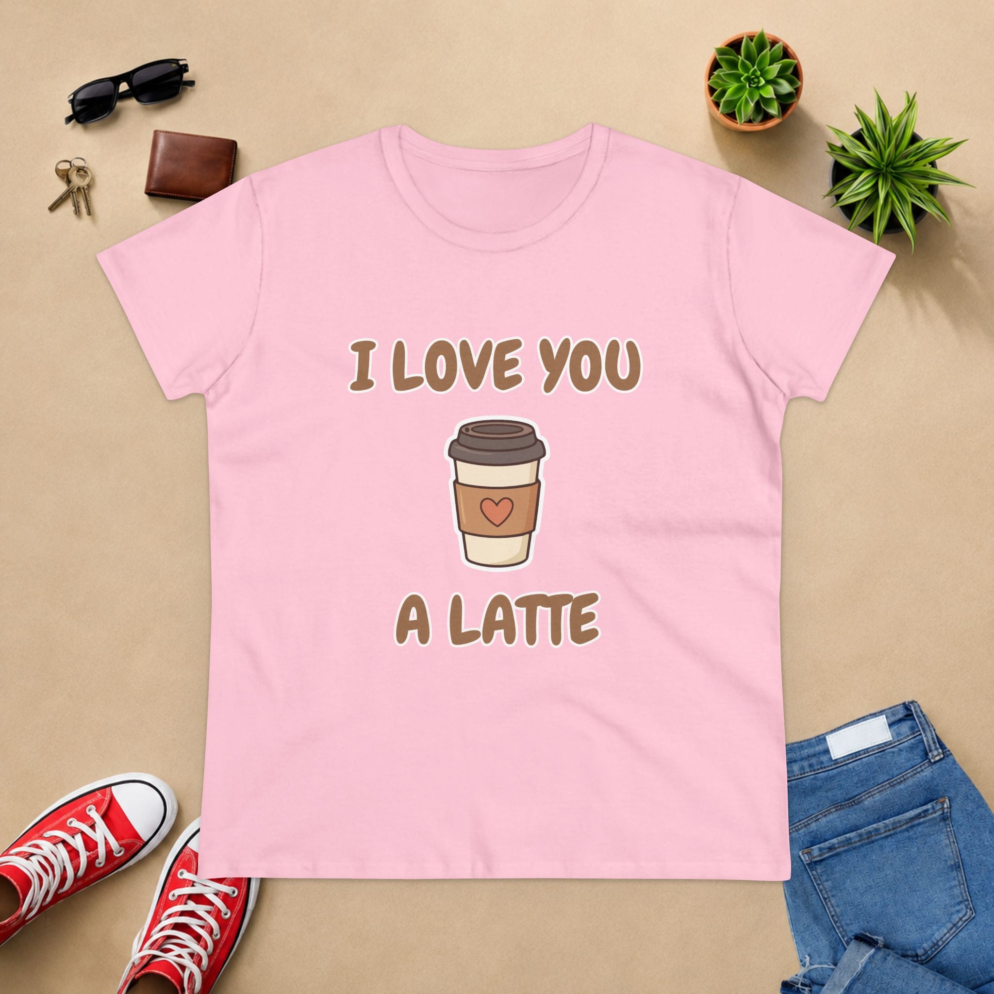 I Love You A Latte Coffee Tee